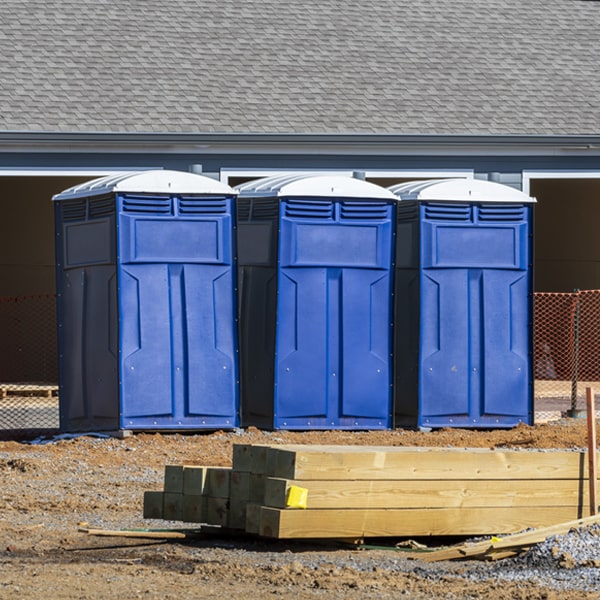 what is the expected delivery and pickup timeframe for the portable restrooms in South Mountain